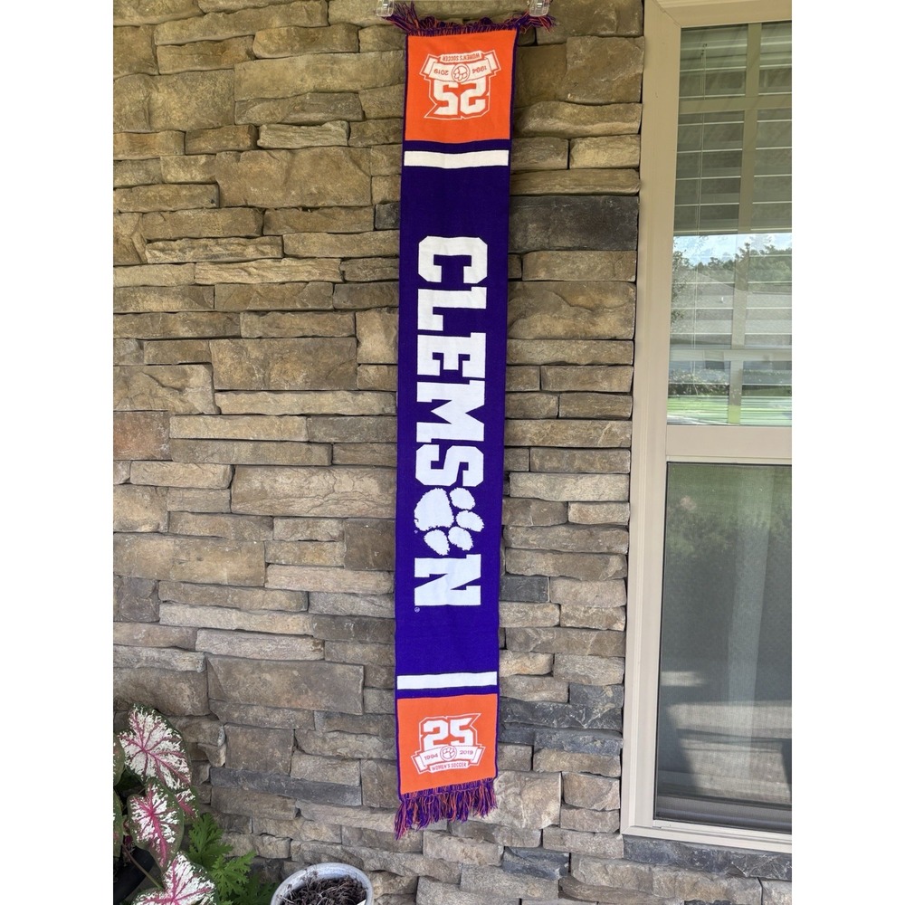 Clemson University Tigers Scarf Womens Soccer‎ 25 Years 1994-2019 Roughneck